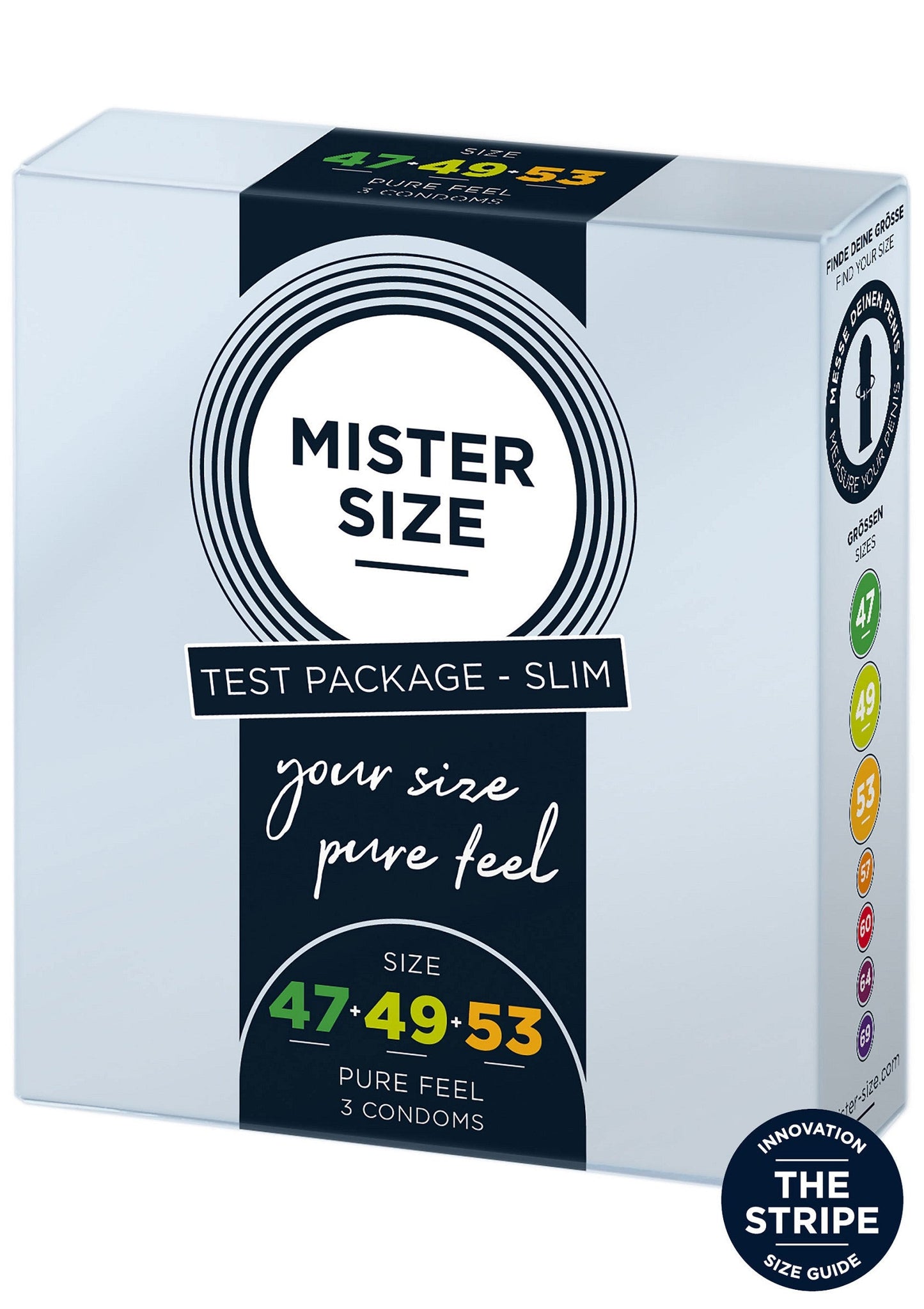 MISTER SIZE 47-49-53mm 3-pack NATUREL - 1