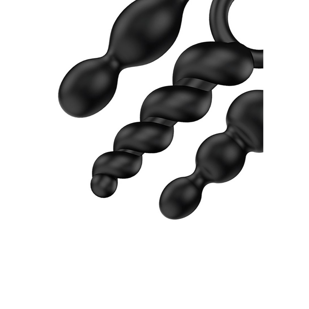 Booty Call - Butt Plug Set 3 Stuks - Zwart Schwarz - 3