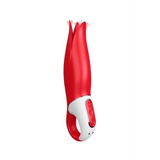 Power Flower - Vibromasseur classique - Rouge