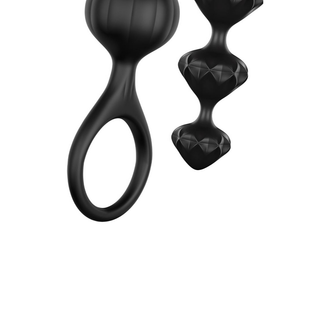 Love Beads - Anale kralen - Zwart Schwarz - 2