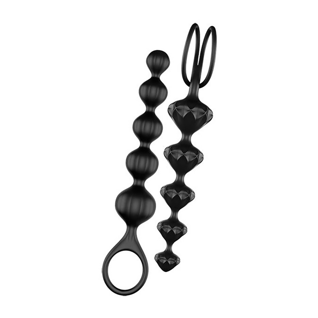 Love Beads - Anale kralen - Zwart Schwarz - 0