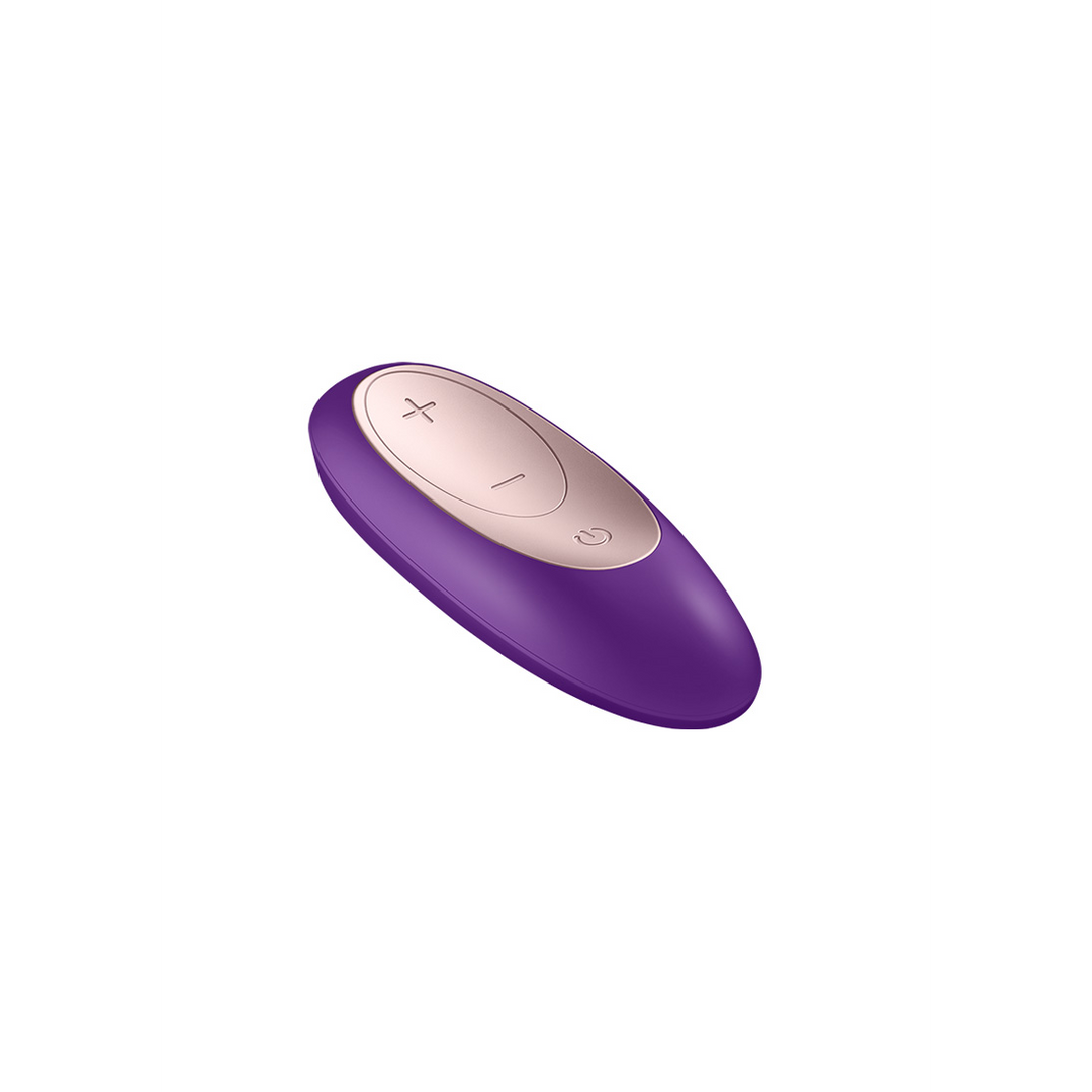 Double Plus - Remote Partner Vibrator - Paars Violett - 1