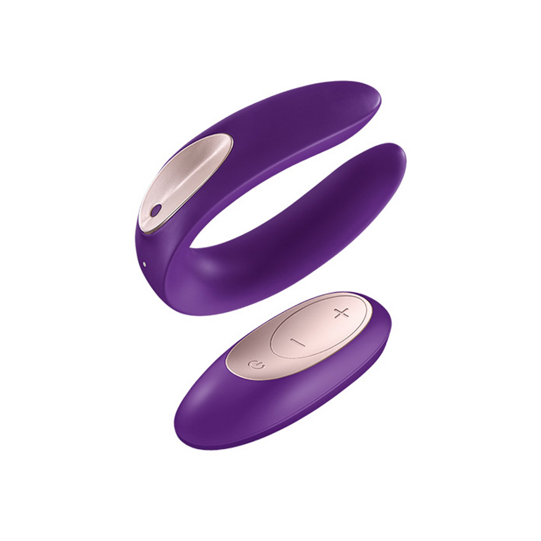 Double Plus - Remote Partner Vibrator - Paars Violett - 3