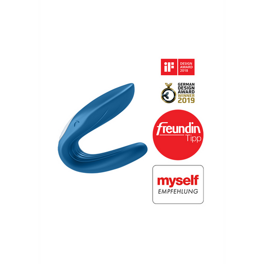 Double Wand-er Wand - Baguette de massage et vibromasseur - Bleu