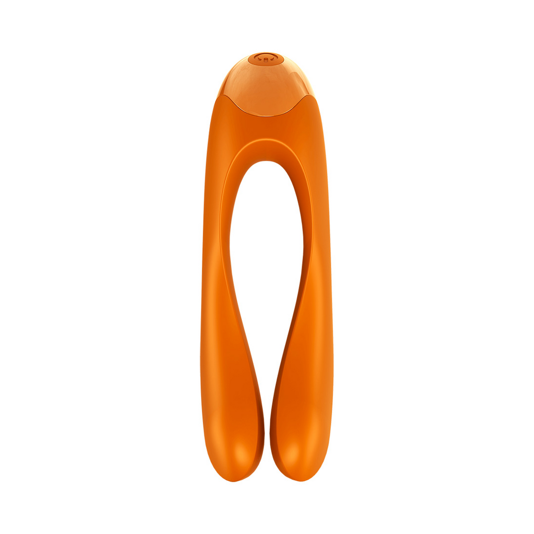 Candy Cane - Vinger Vibrator voor Intieme Zones - Oranje Orange - 2