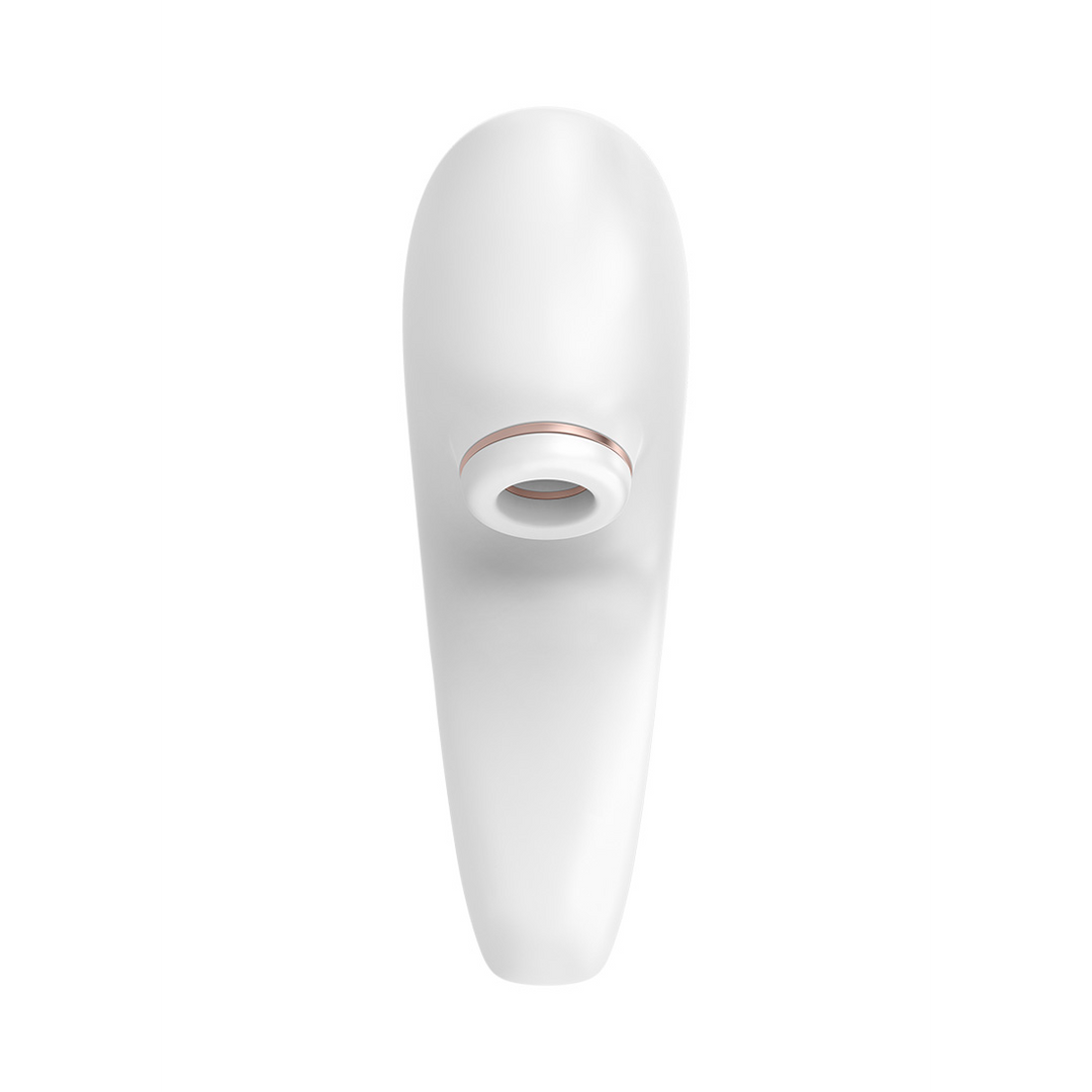Pro 4 - Couples Air Pulse Stimulator and Vibration - White/Rose Gold Wit - 0