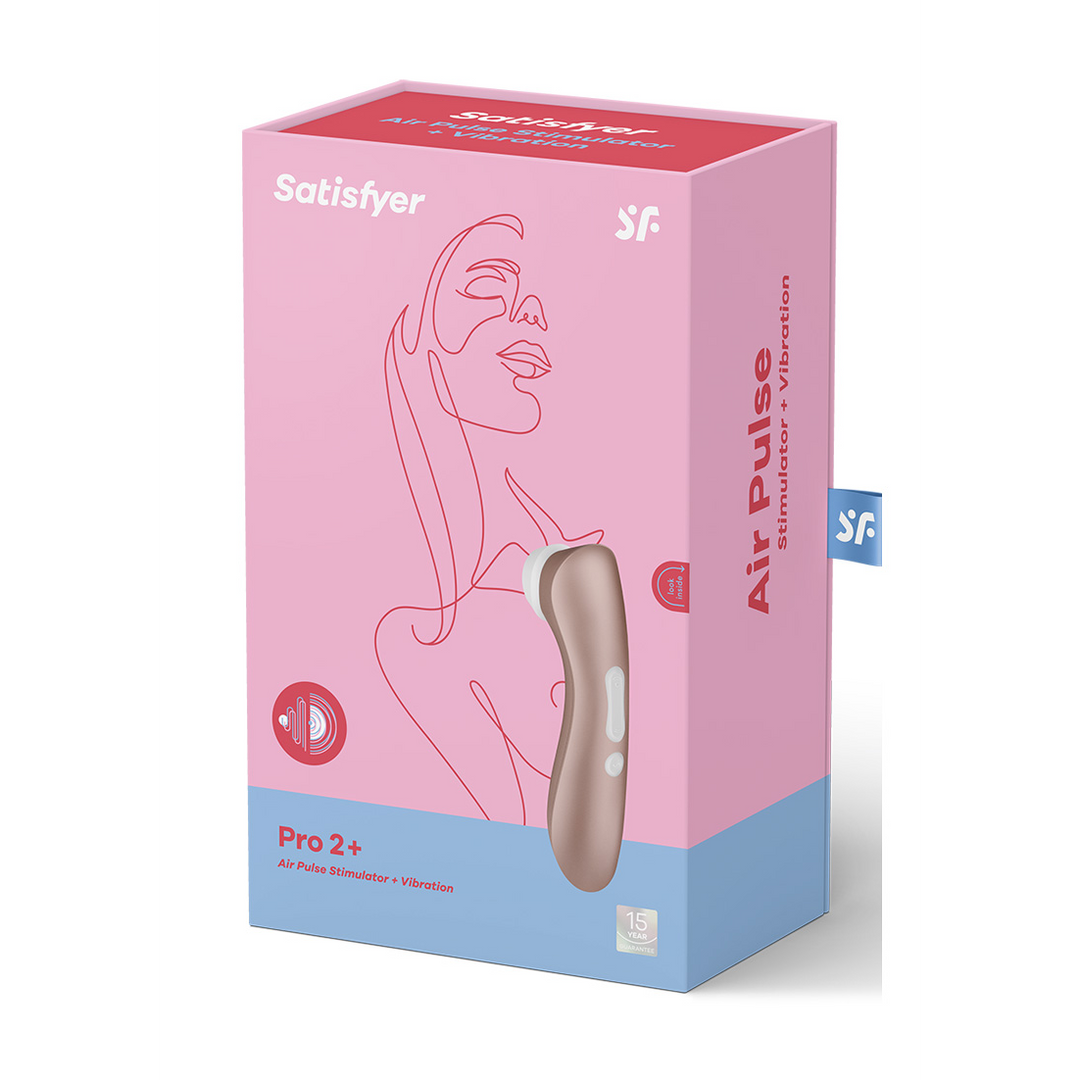 Pro 2Plus - Airpulse Stimulator and Vibration - Light Gold Roze - 2
