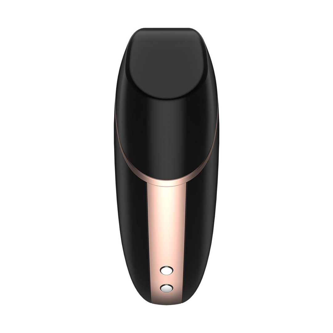 Love Triangle - Luchtpulserende Stimulator en Vibratie - Zwart Schwarz - 2