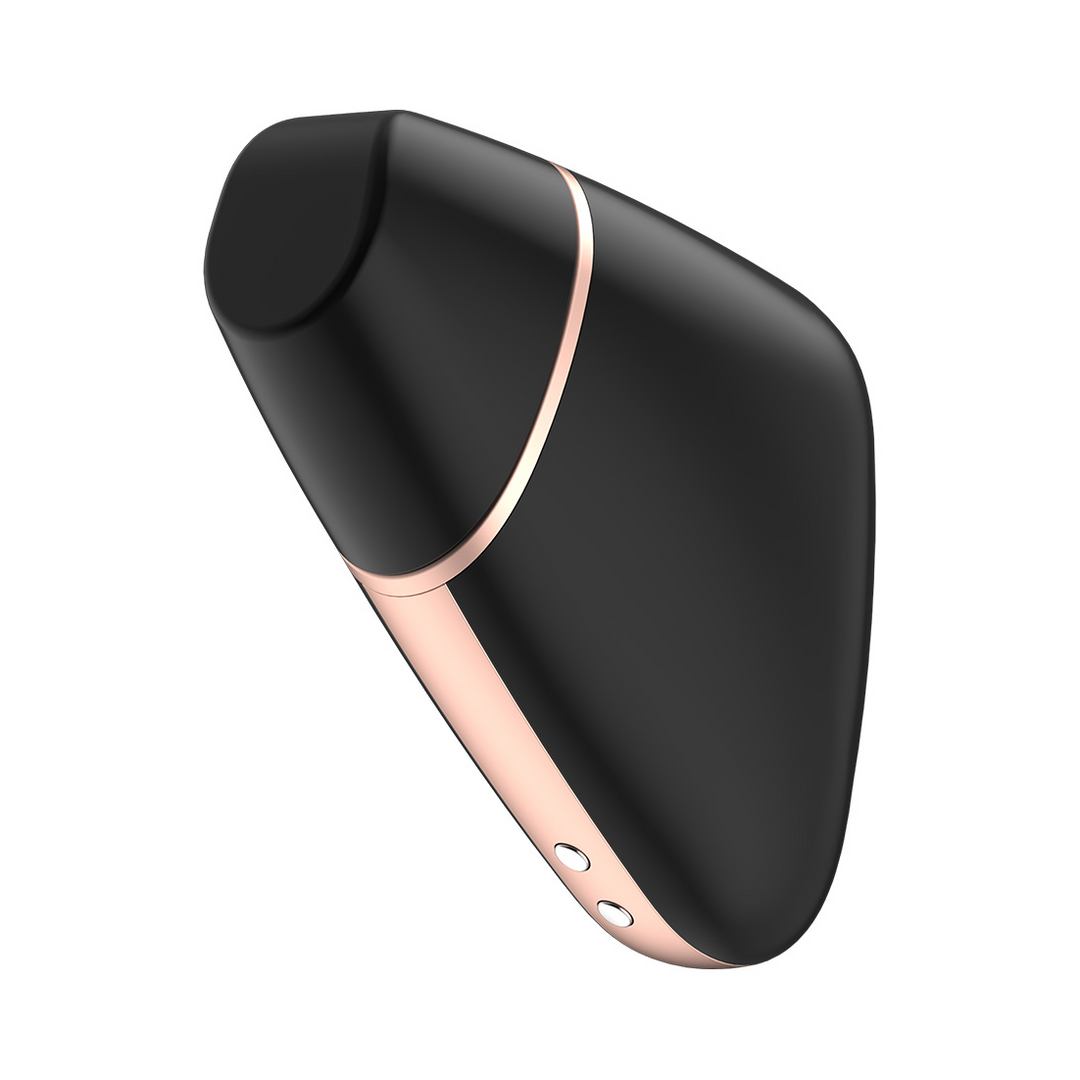 Love Triangle - Luchtpulserende Stimulator en Vibratie - Zwart Schwarz - 3