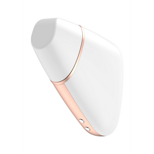 Triangle amoureux - Stimulateur à pulsations d'air et vibrations - Blanc