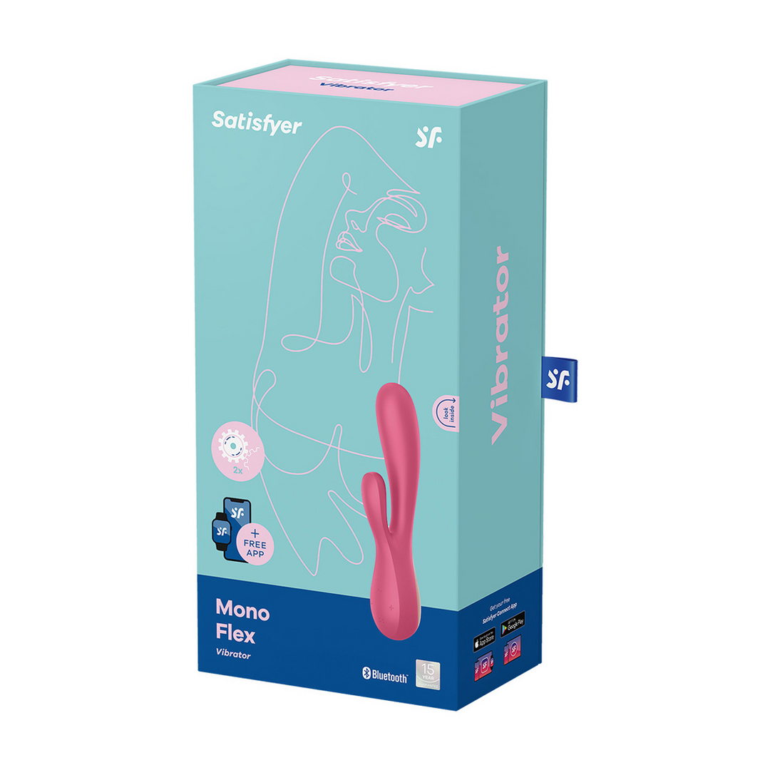 Mono Flex - Rabbit Vibrator - Red Rood - 0