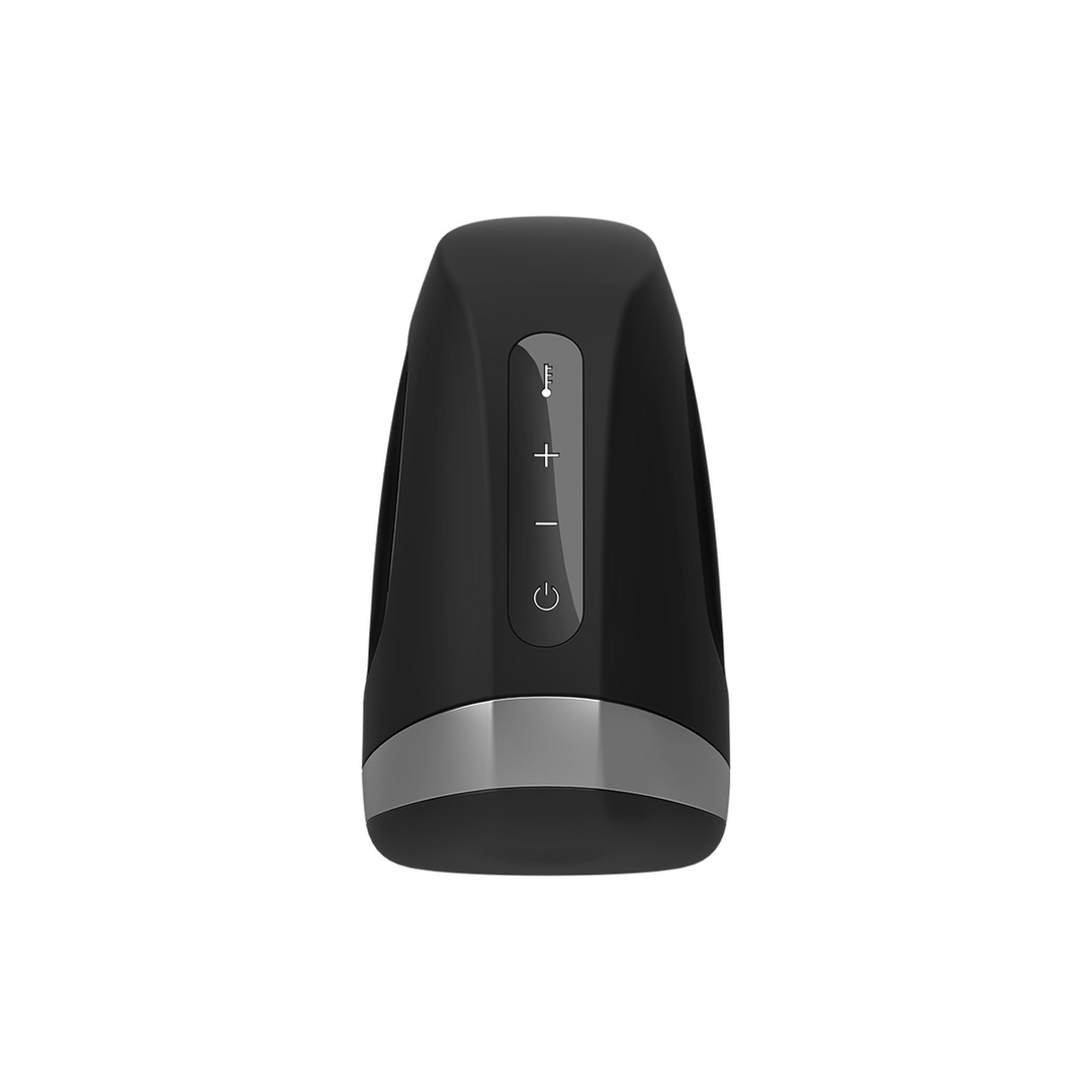 Men Heat Vibration - Heating and Vibrating Masturbator - Black Zwart - 3