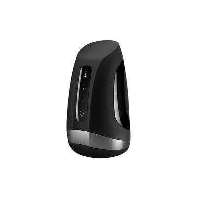 Men Heat Vibration - Heating and Vibrating Masturbator - Black Zwart - 0
