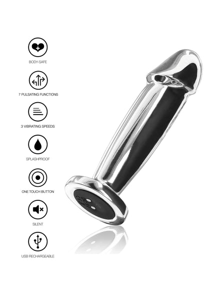 The Intruder Vibrating Plug SILVER - 4