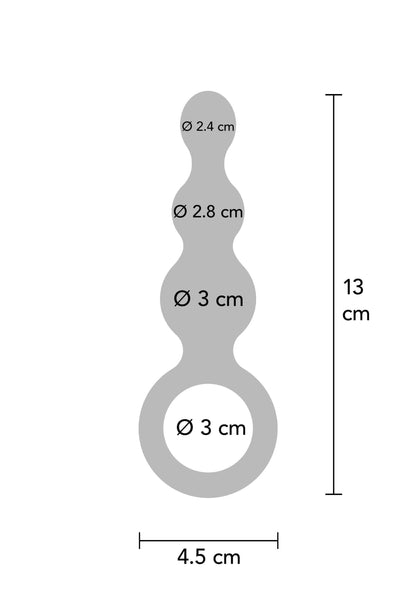 The Stuffer 3 Balls Plug GREY - 3