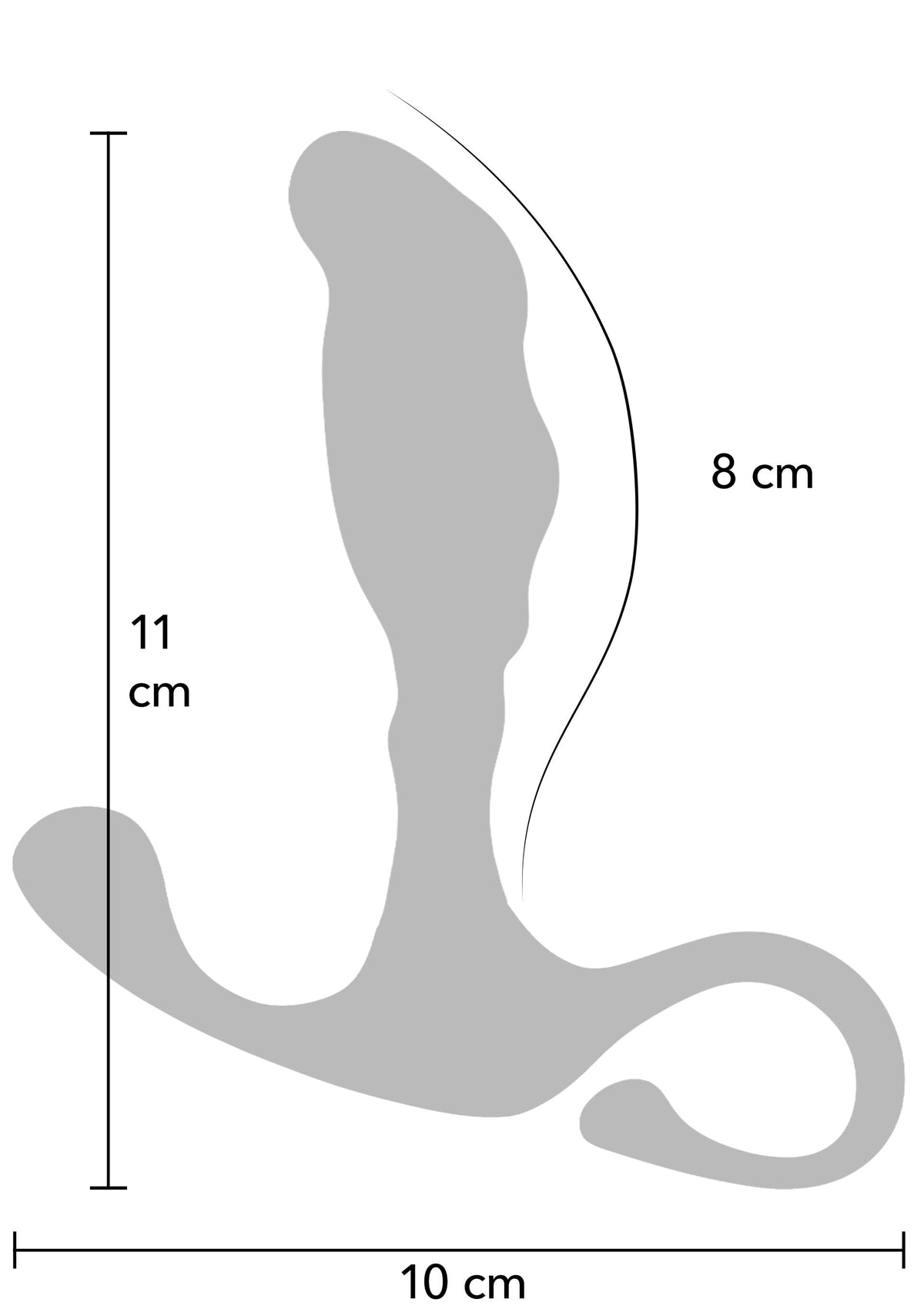 The Pusher P-Spot Stimulator Small BLACK - 5
