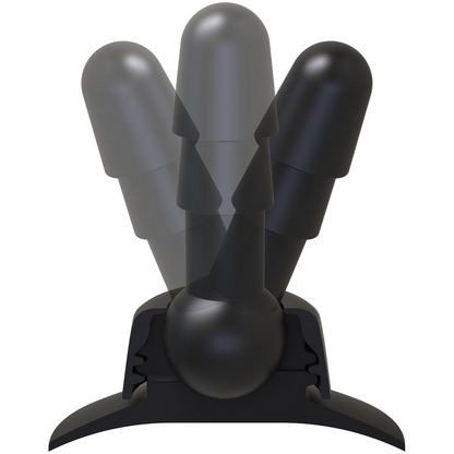 Deluxe 360 Swivel - Butt Plug met Zuignap - 2 Stuks Schwarz - 2