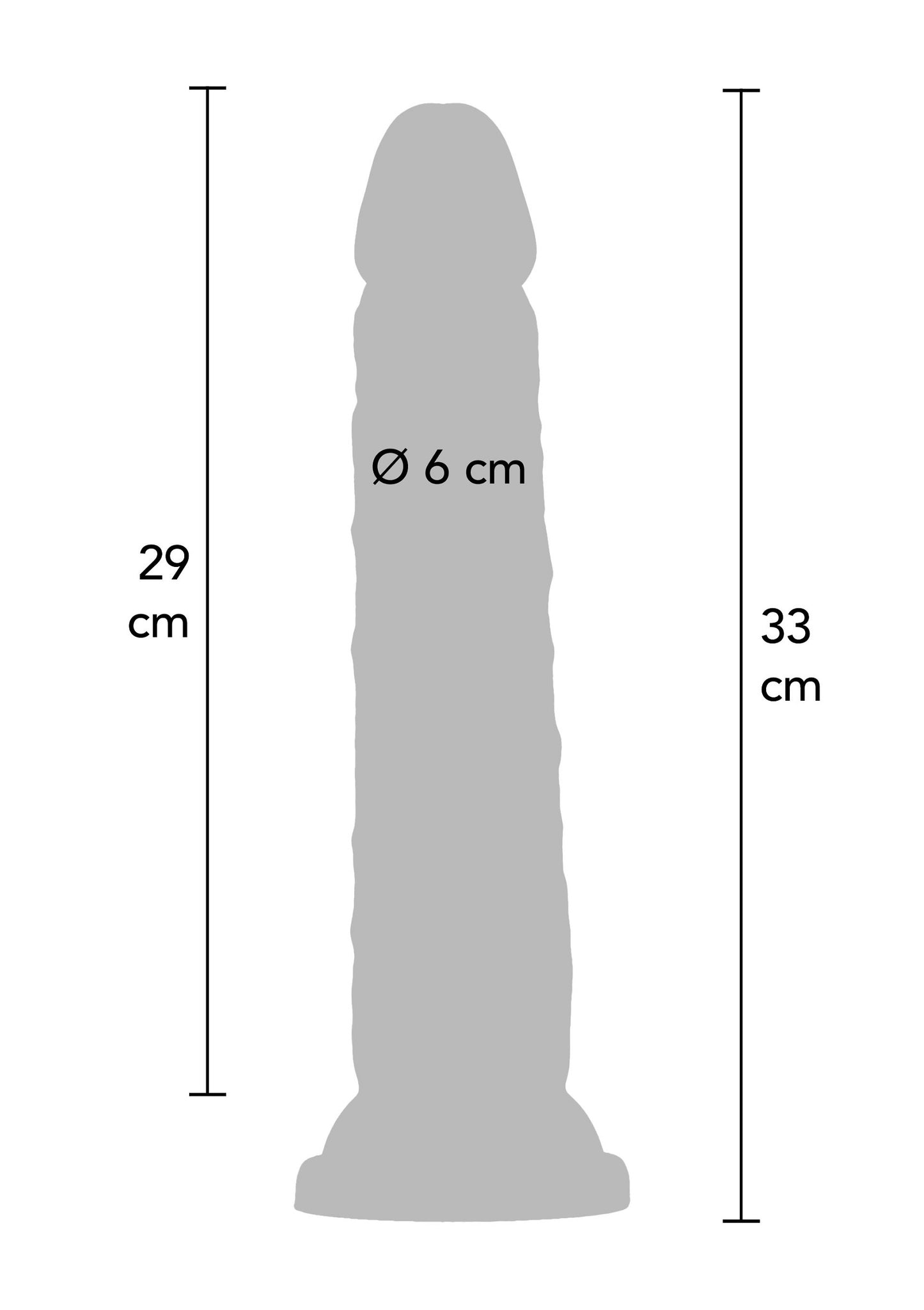 ToyJoy Get Real Deluxe Dual Density 33 cm Dong SKIN - 1