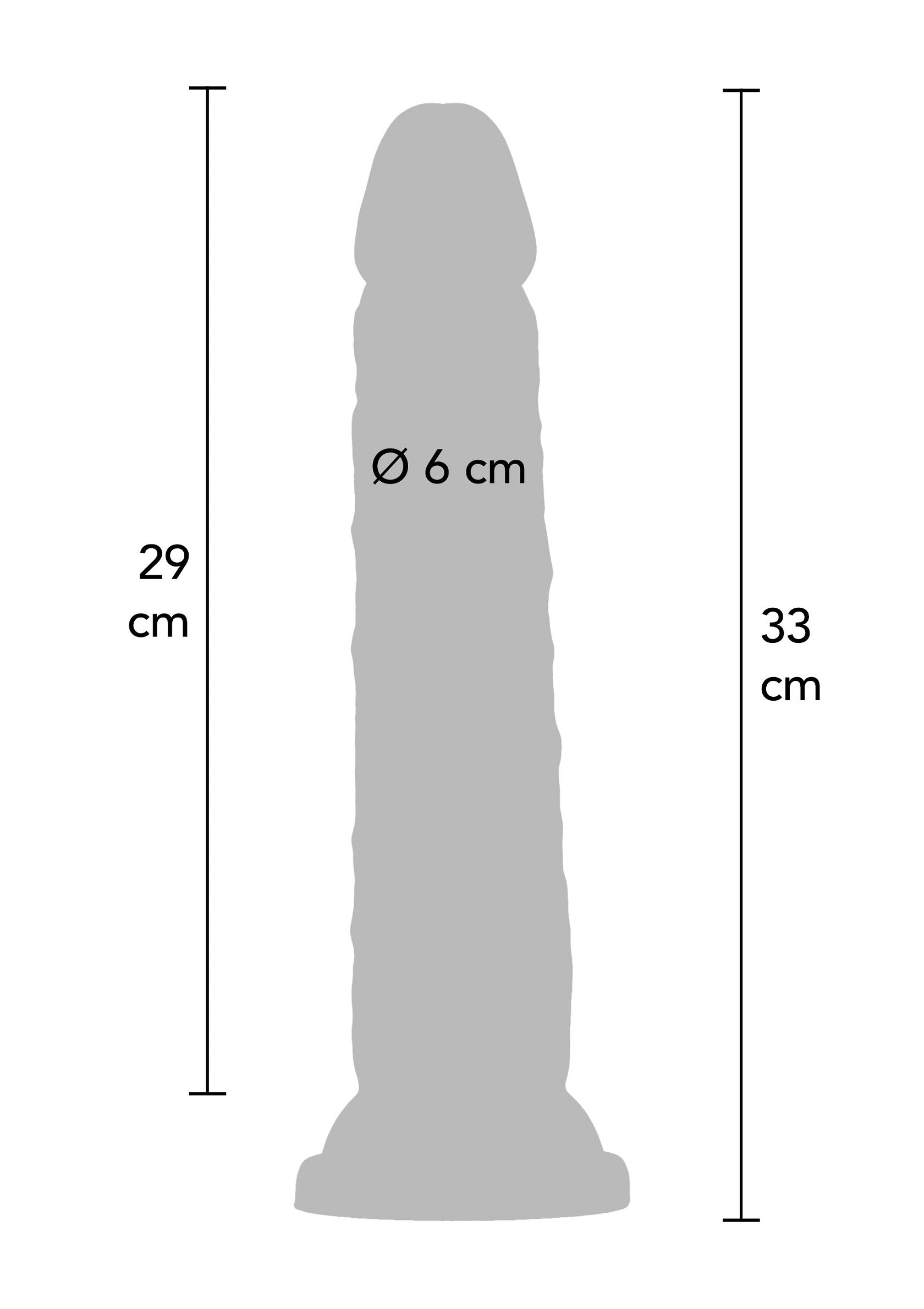 ToyJoy Get Real Deluxe Dual Density 33 cm Dong SKIN - 1