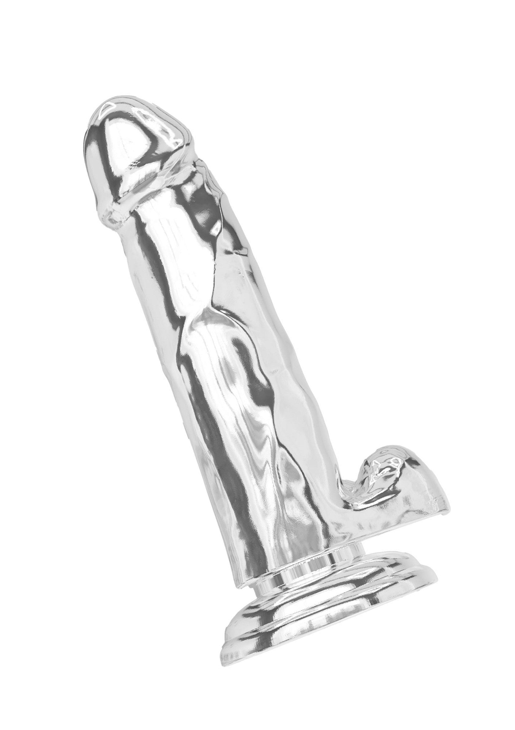 ToyJoy Get Real Clear Dildo with Balls 7' TRANSPA - 0