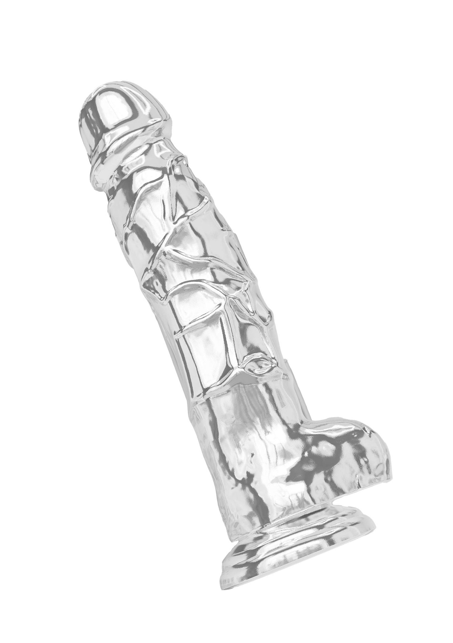 ToyJoy Get Real Clear Dildo with Balls 8' TRANSPA - 3