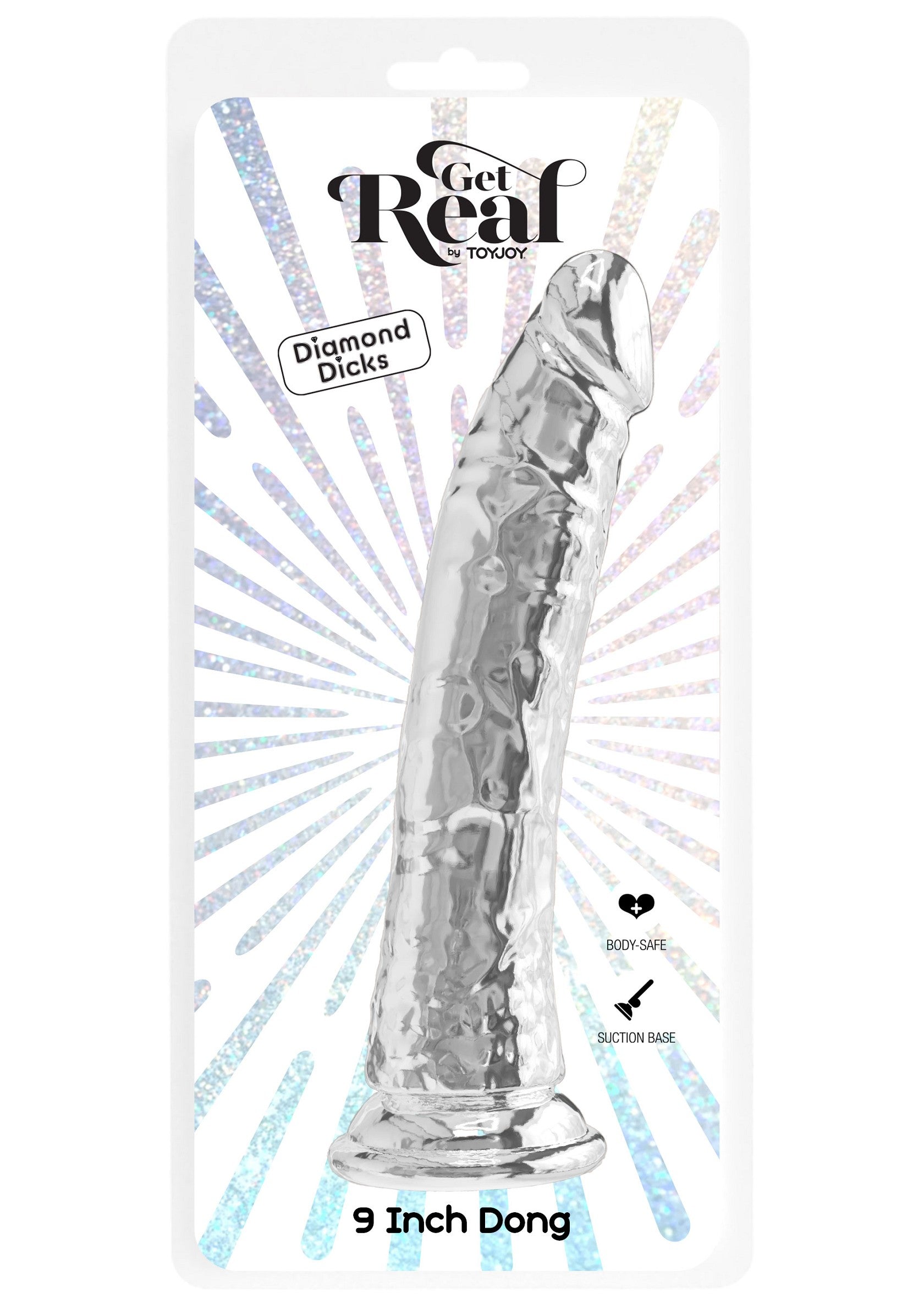 ToyJoy Get Real Clear Dong 9' TRANSPA - 0