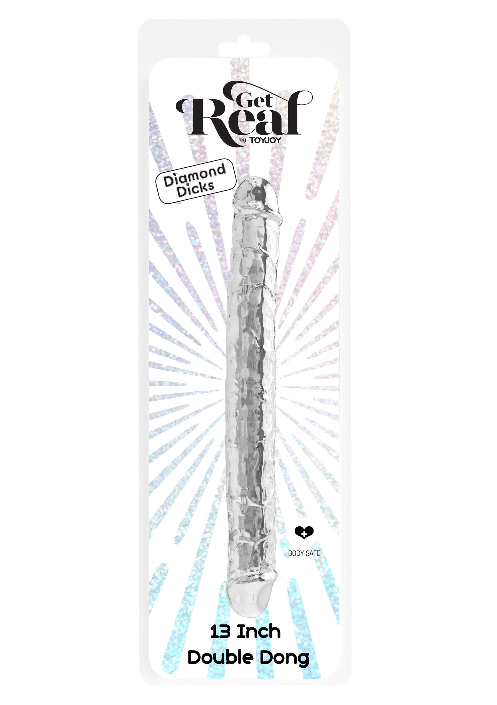 ToyJoy Get Real Clear Double Dong 13' TRANSPA - 0