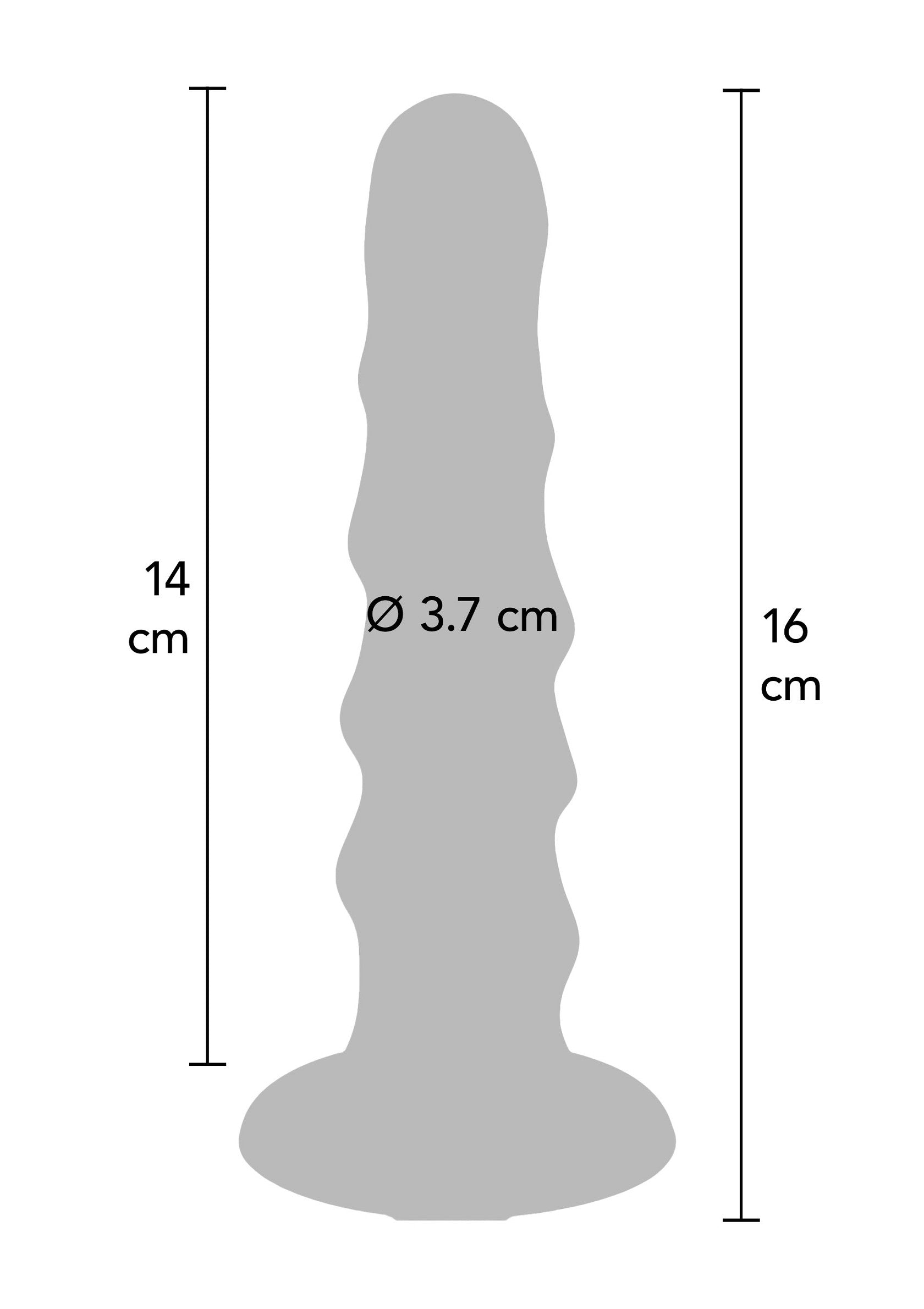 ToyJoy Get Real Ribbed Dong 6 Inch RED - 0