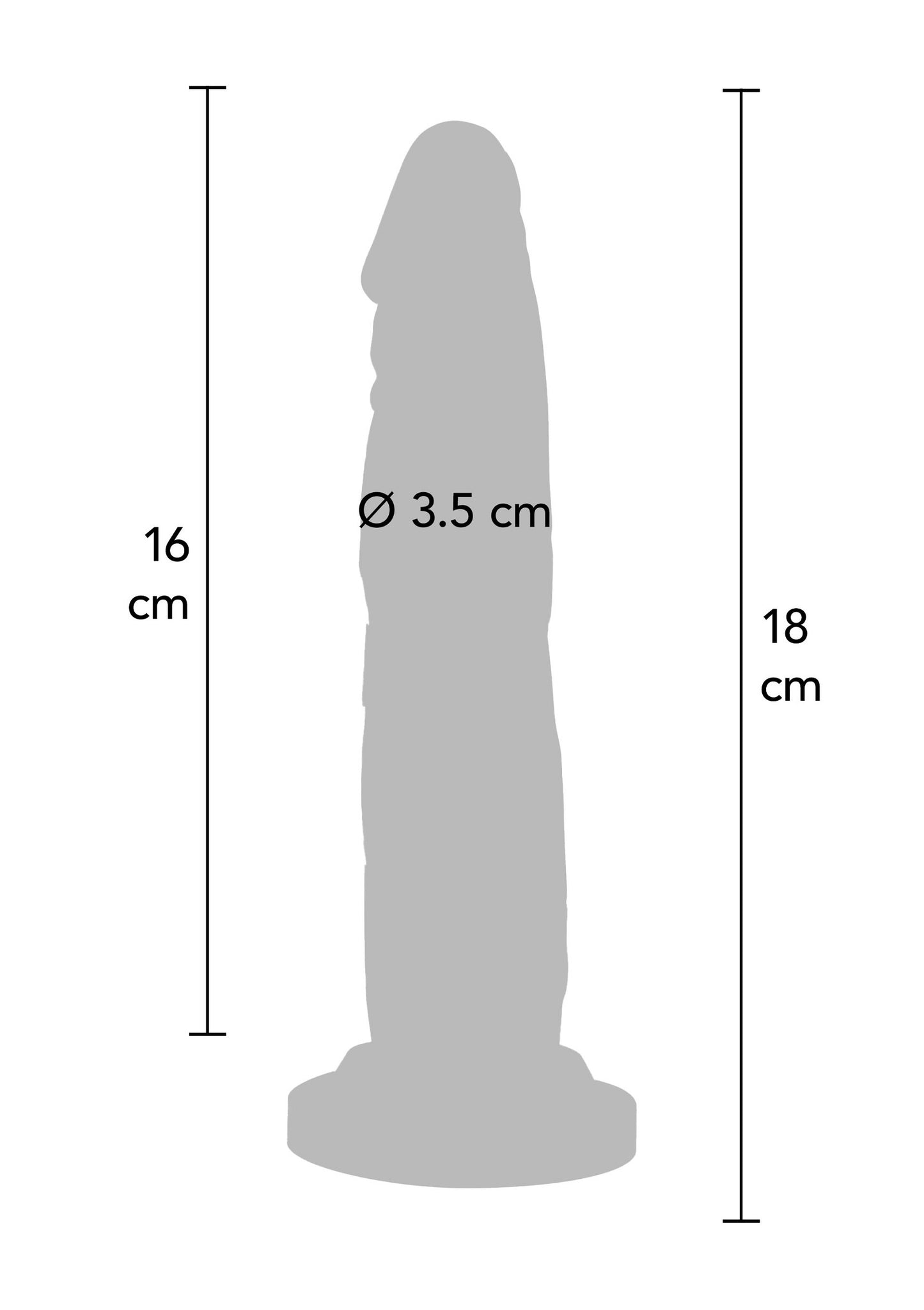 ToyJoy Get Real 18 cm Dong BLACK - 2