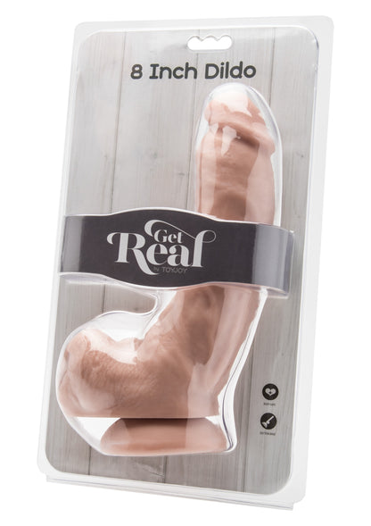 ToyJoy Get Real Dildo 8' with Balls SKIN - 1