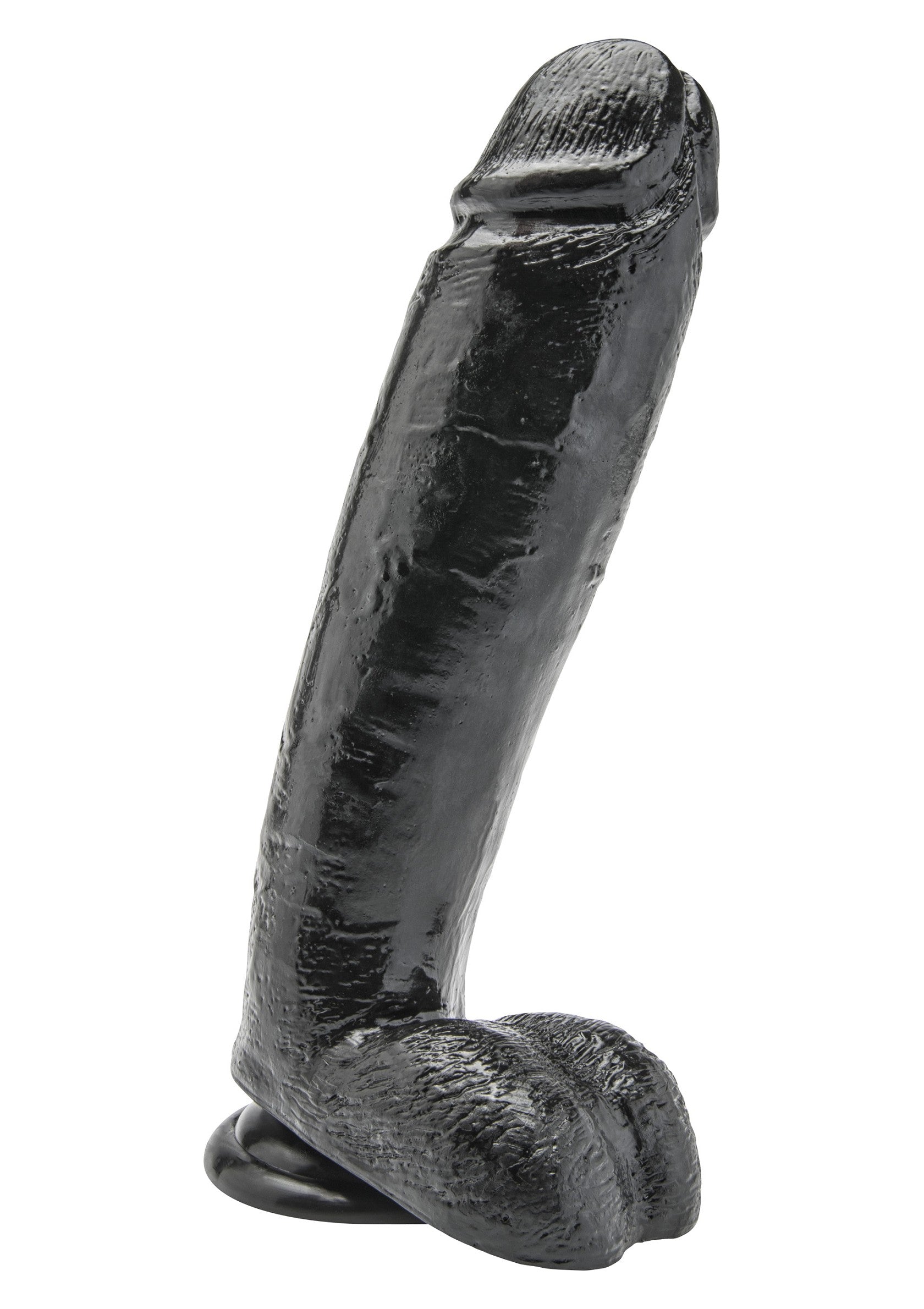 ToyJoy Get Real Dildo 10' with Balls BLACK - 1