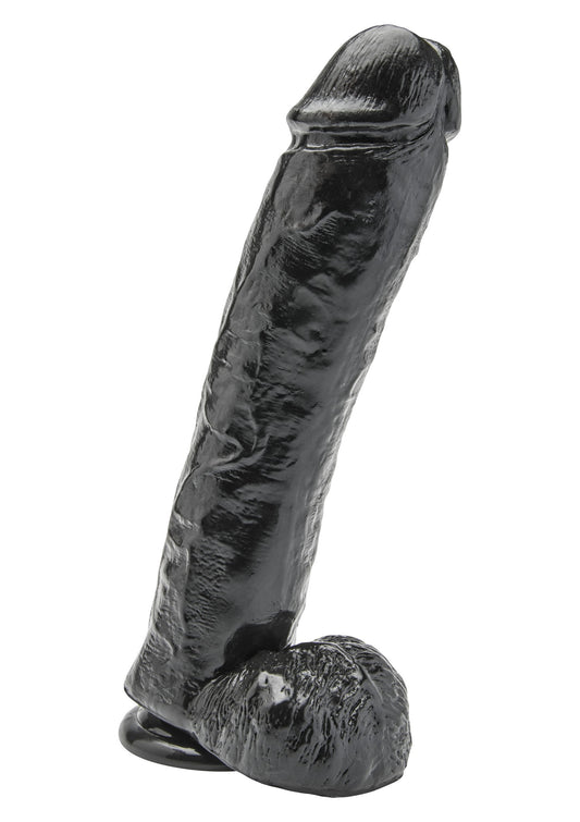 ToyJoy Get Real 28 cm Dildo - Zwart
