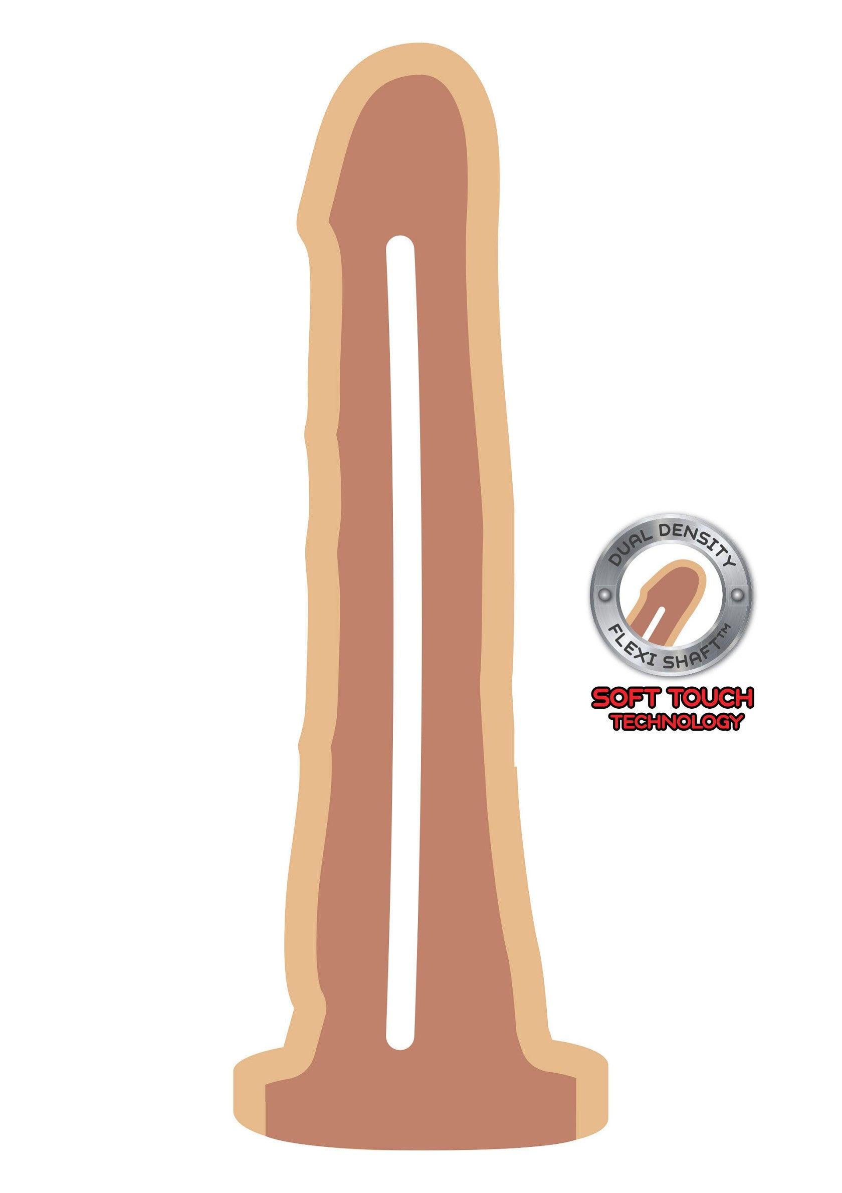 ToyJoy Get Real Dual Density Dong 7.5' SKIN - 0