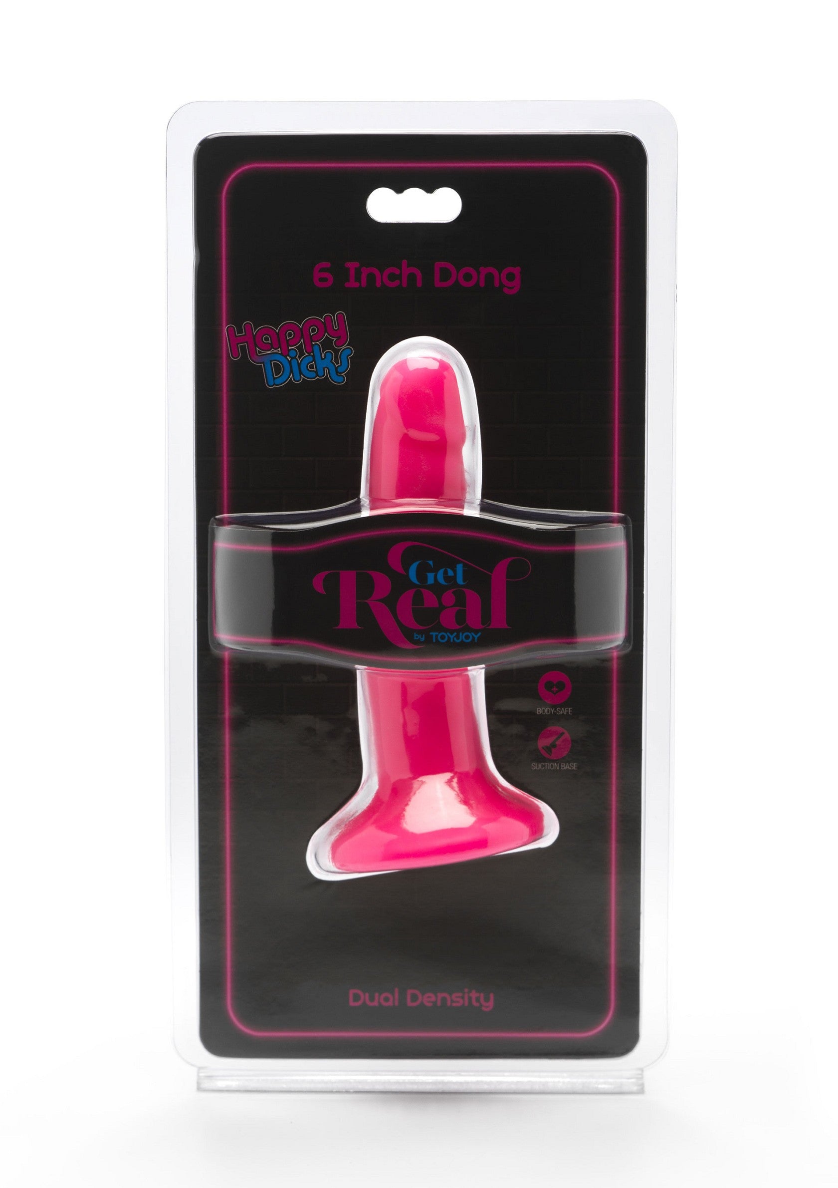 ToyJoy Get Real Happy Dicks Dong 6' PINK - 1