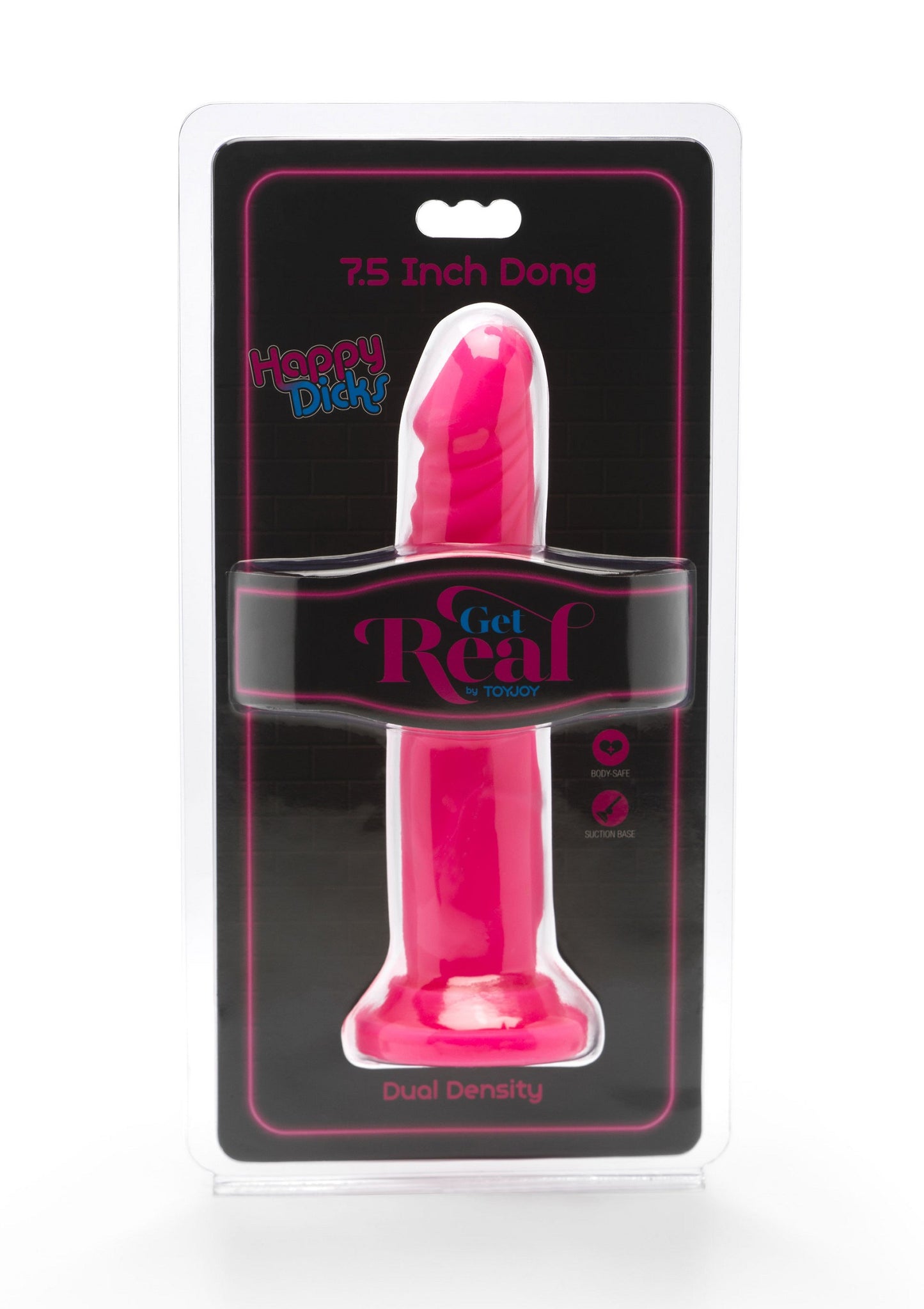 ToyJoy Get Real Happy Dicks Dong 7.5' PINK - 2