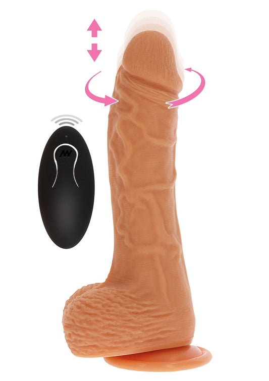 ToyJoy Get Real Up&Down Rotating Vibrating Dildo 21 cm