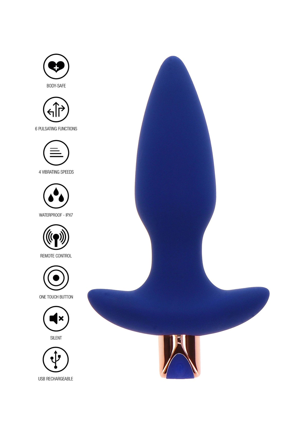 The Sparkle Buttplug BLUE - 5