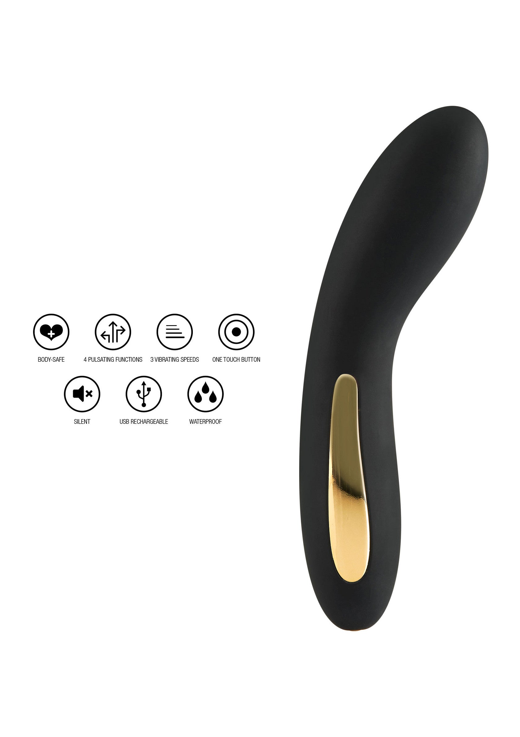 ToyJoy Luz Luminate Vibrator BLACK - 0