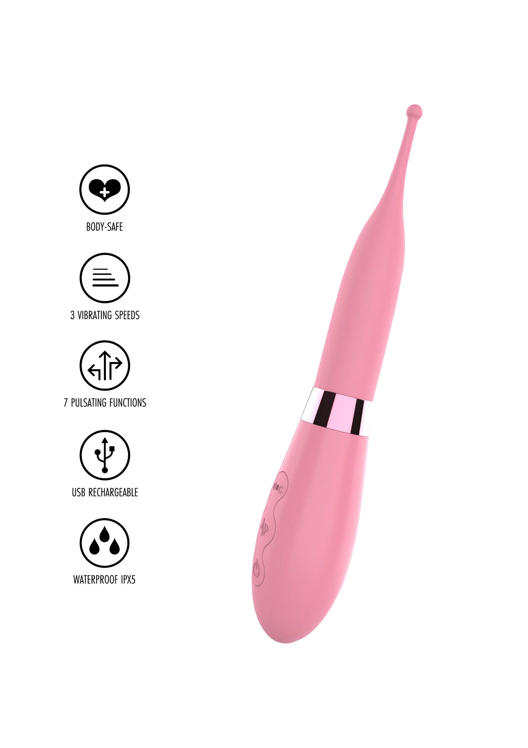 ToyJoy Love Rabbit Pin Point Fest Vibrator PINK - 0