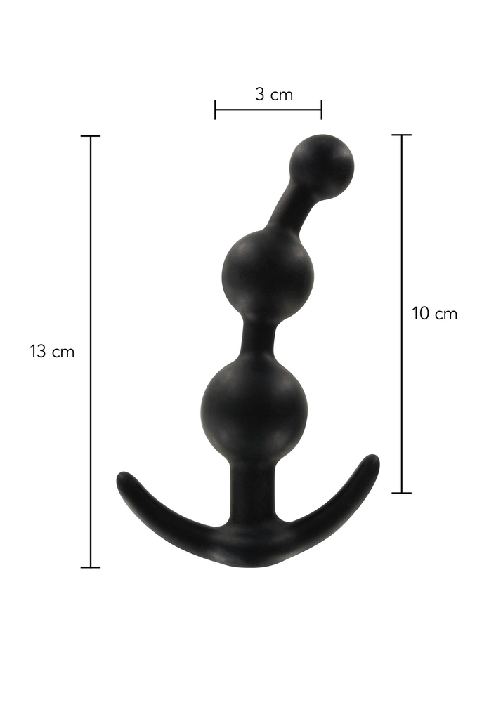 ToyJoy Anal Play Sweet Sensation Beaded Plug BLACK - 6