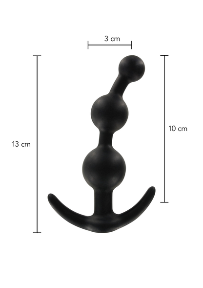 ToyJoy Anal Play Sweet Sensation Beaded Plug BLACK - 6