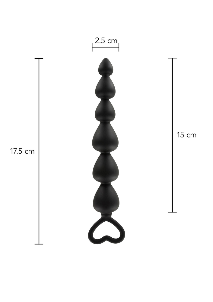 ToyJoy Anal Play Bottom Beads BLACK - 8