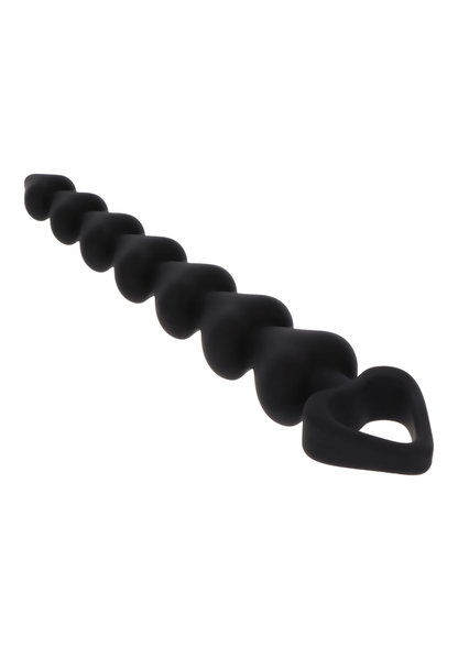 ToyJoy Anal Play Heart Beads BLACK - 2