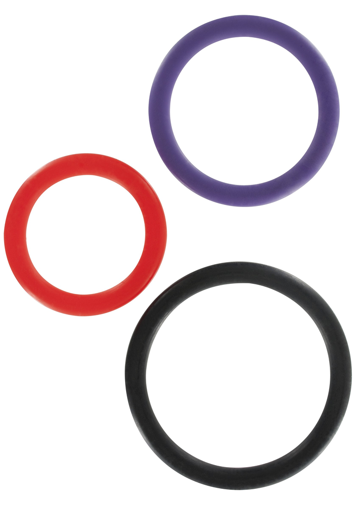 ToyJoy Basics Triple Rings Multicolor 3pcs MULTICOLOR - 0