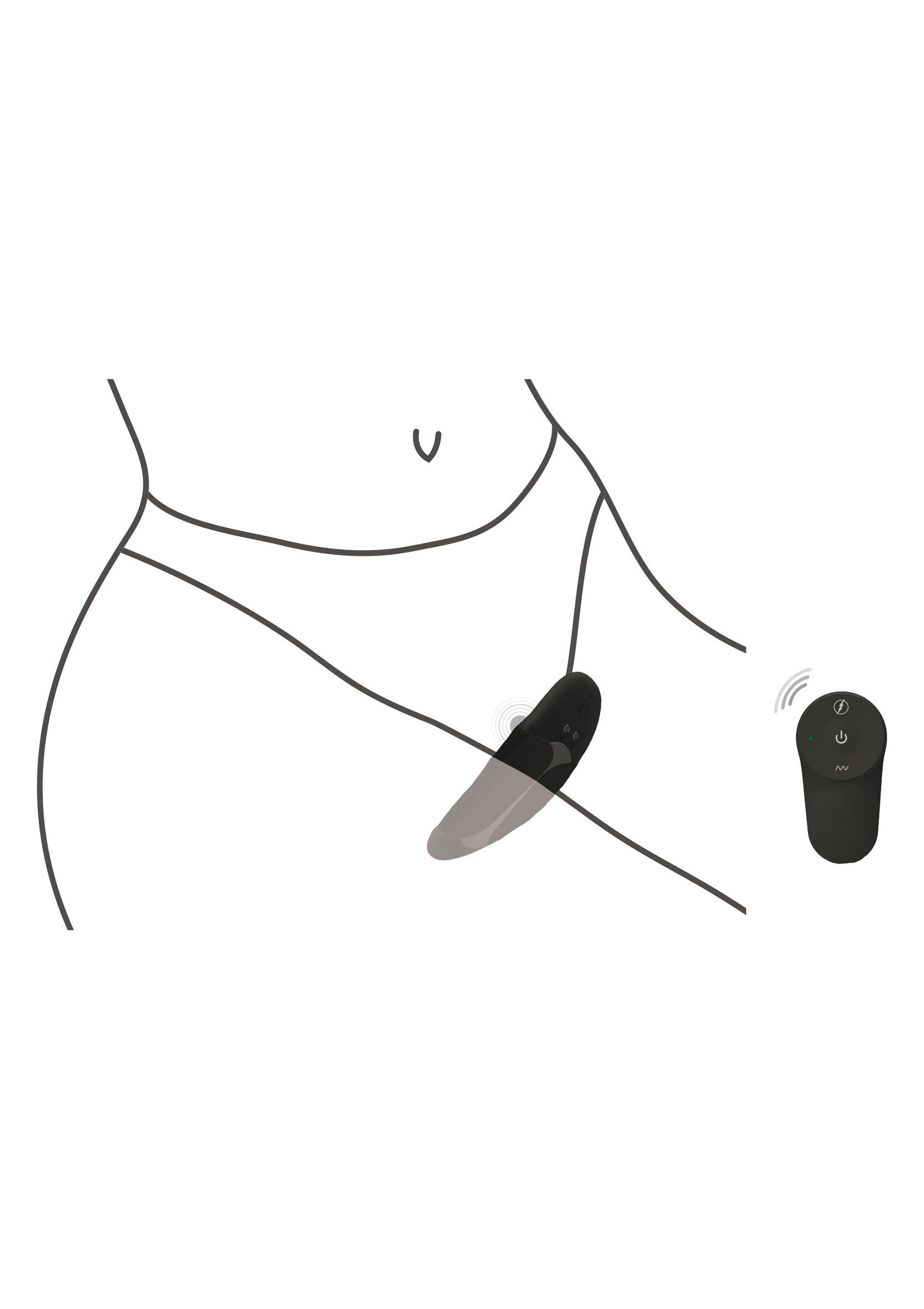 ToyJoy Designer Edition Kalli Panty Vibe BLACK - 1