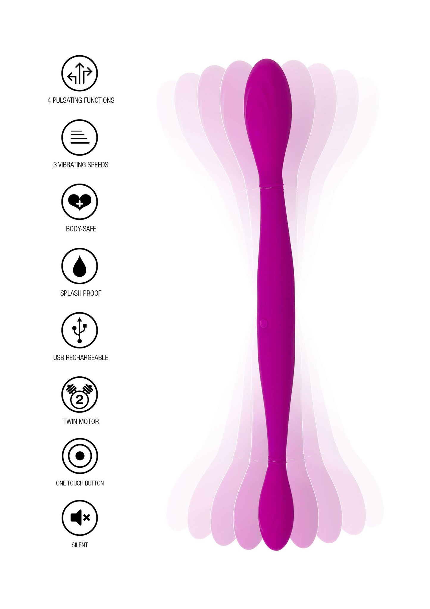 ToyJoy Designer Edition Infinity Double Dildo PINK - 1