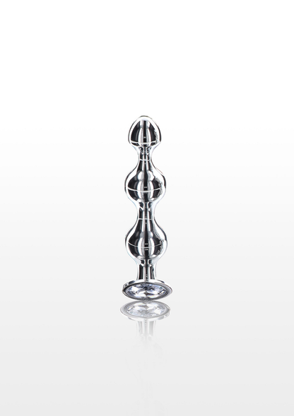 ToyJoy Anal Play Diamond Star Beads Small SILVER - 4
