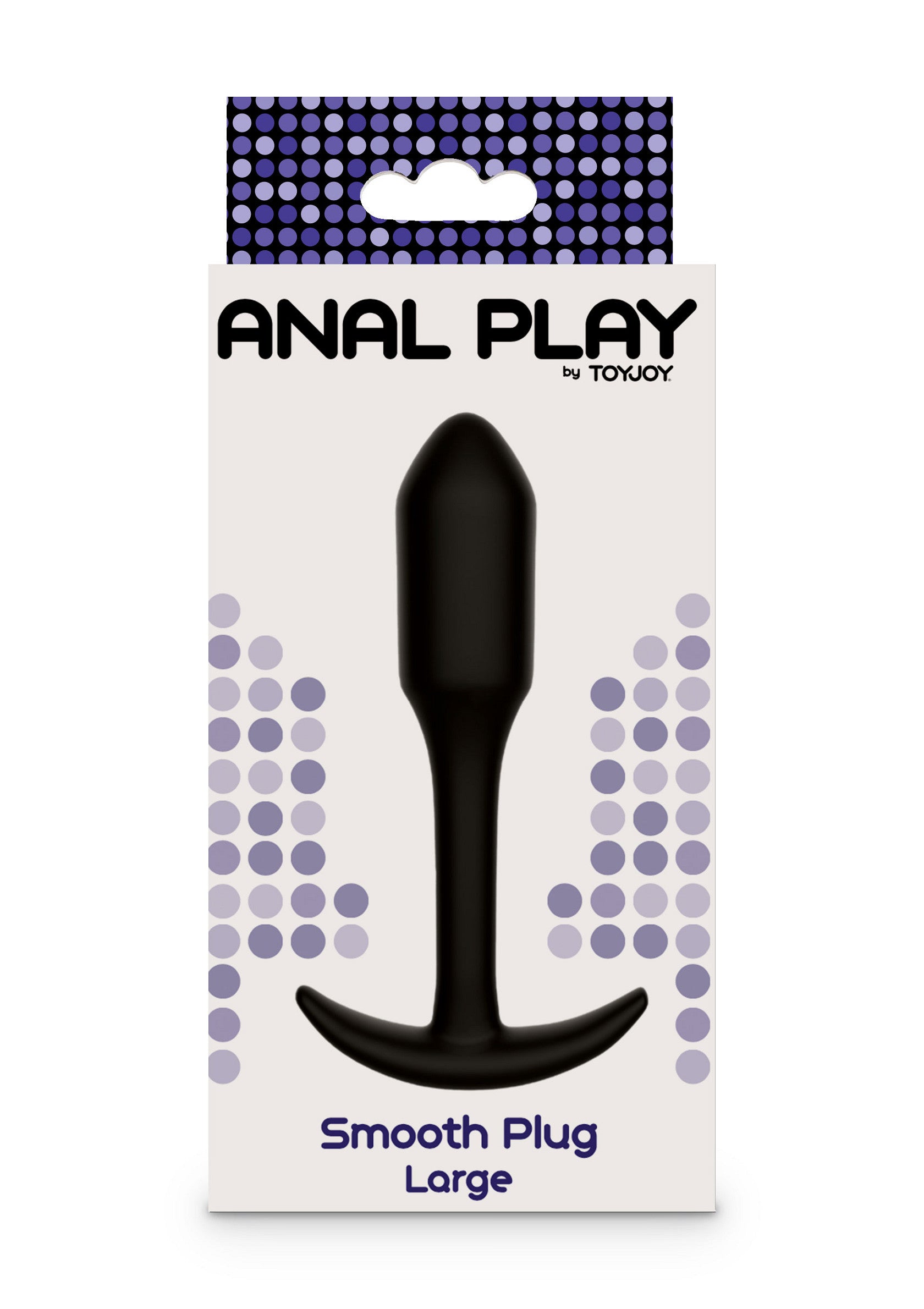 Toyjoy Smooth Anal Plug Large BLACK - 5