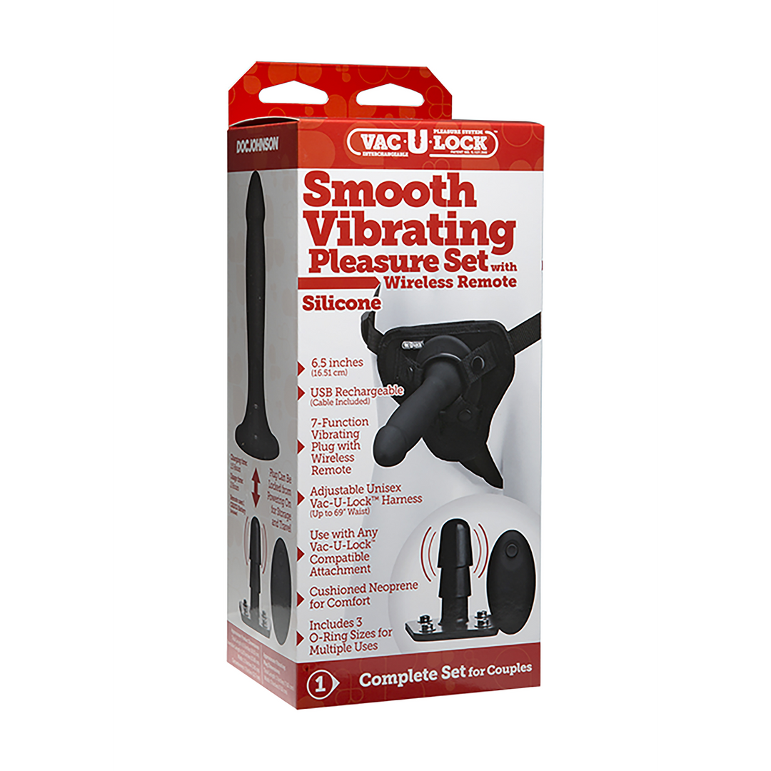 Smooth Vibrating Pleasure Set with Remote Control - 3