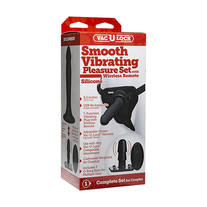 Smooth Vibrating Pleasure Set with Remote Control - 3